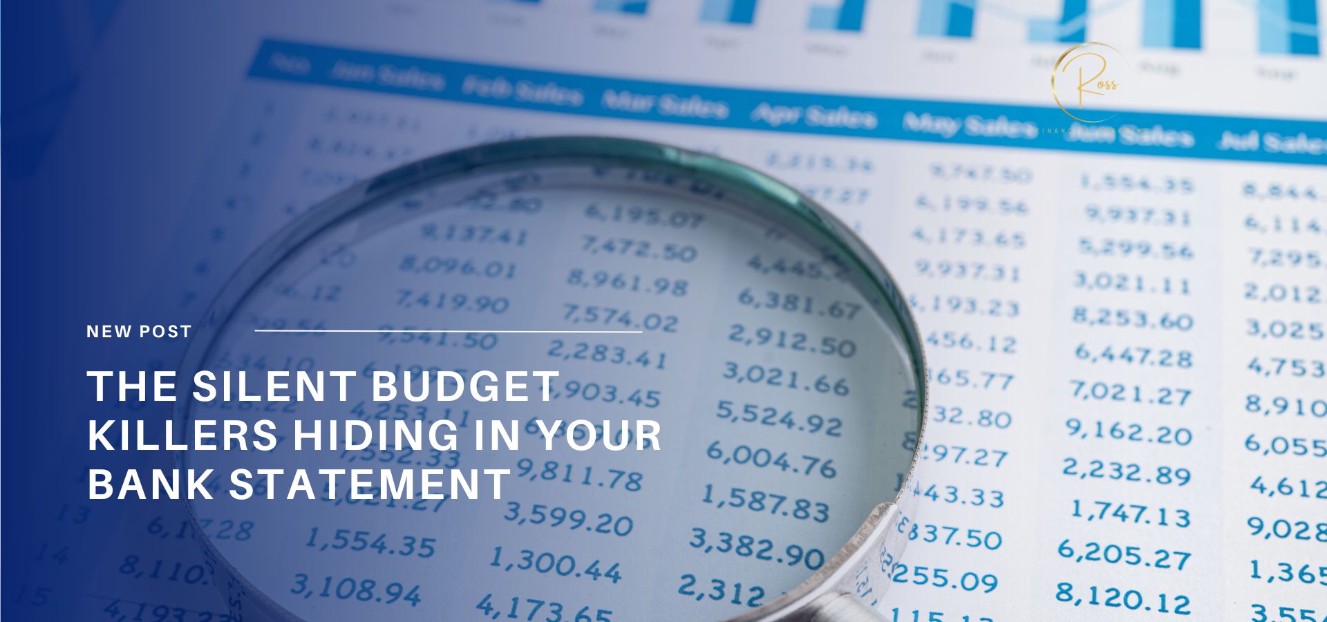 Bank statement analysis revealing hidden subscription expenses